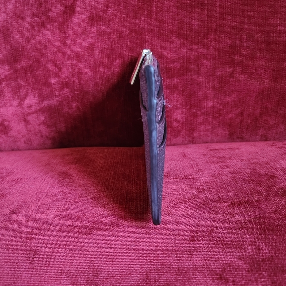 Kate Spade Shimmy Glitter Fabric Zip Long Card Case - Good Used Condition - Picture 3 of 15